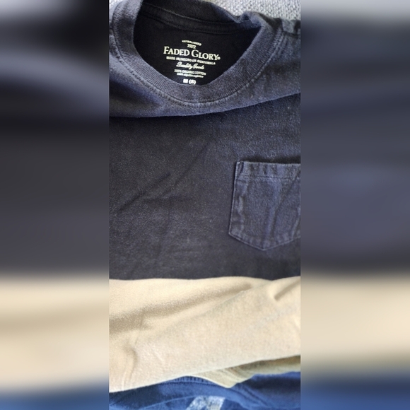 Kids Size M (8) Bundle Of 3 Faded Glory T Shirts And 1 Navy Blue Atl Braves Tees - Picture 5 of 5